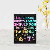 Carte How Many Nights A Week Should You Be Reading The B (Fleur jaune)