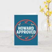 Carte Howard a approuvé (Fleur jaune)
