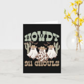 Carte Howdy 911 Expéditeur Ghouls Halloween Gho (Fleur jaune)