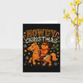 Carte Howdy Christmas Cowboy Gingerbread Design (Fleur jaune)