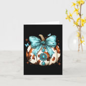 Carte Howdy Fall Western Citrouille Halloween Cowhide Pu (Fleur jaune)
