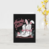 Carte Howdy Pâques (Fleur jaune)