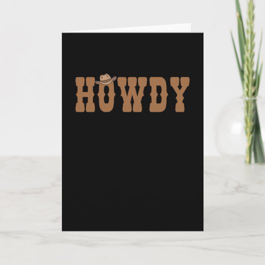 Carte Howdy Rodeo Pays occidental Sud (Devant)