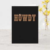 Carte Howdy Rodeo Pays occidental Sud (Fleur jaune)
