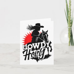 Carte Howdy Texas Western Melanin Black Cowgirl African