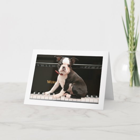 Carte Howie sur le piano (Devant)