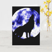 Carte Howling Wolf à Moon (Fleur jaune)