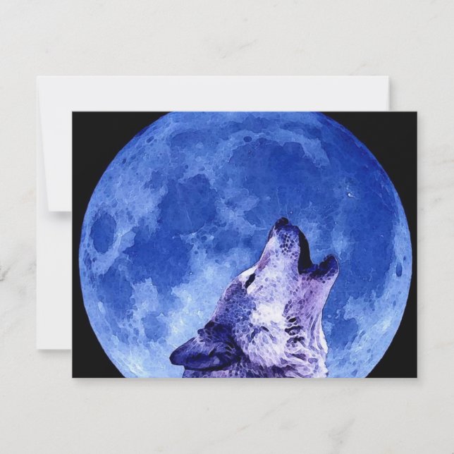 Carte Howling Wolf à Moon (Devant)