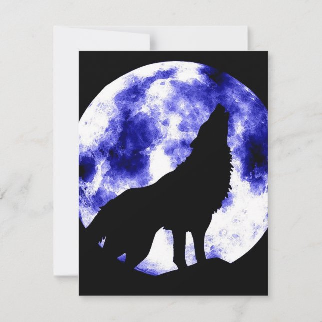 Carte Howling Wolf à Moon (Devant)