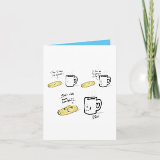 Carte HTC Épi de maïs et tasse à café