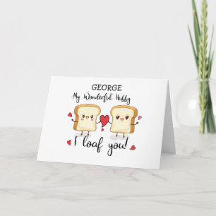 Carte Hubby Anniversaire Pain Vous Cute Pun