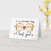 Carte Hubby Valentines Jour I Love You Cute Pun (Fleur jaune)