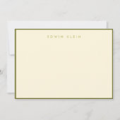 Carte Hudson Green Flat Note 5 po x 7 po (Devant)