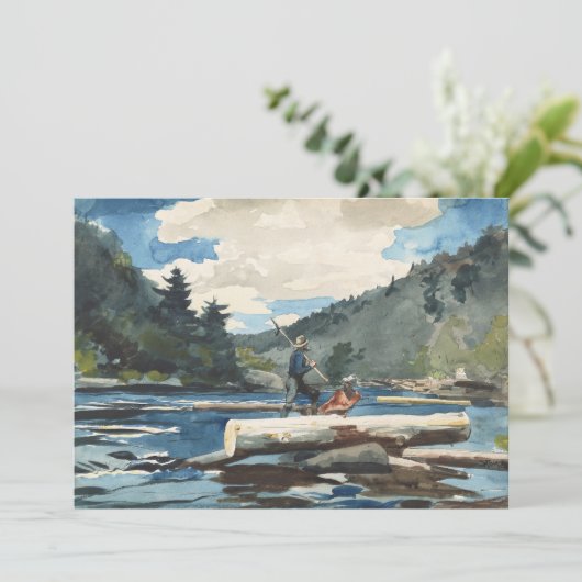 Carte Hudson River, exploitation forestière | Winslow Ho (Debout devant)