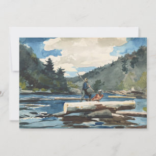 Carte Hudson River, exploitation forestière   Winslow Ho