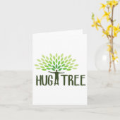 Carte Hug A Tree - Jour des terres Hugger Tree Save Eart (Fleur jaune)