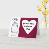 Carte Hug for Gran (Fleur jaune)