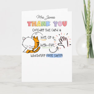 Carte Hug ou High Five Card SENCO SEN enseignant