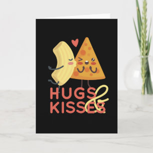Carte Hugs And Kisses Love Pizza Banana Funny