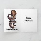 Carte Hugs et baisers Anniversaire (Intérieur)