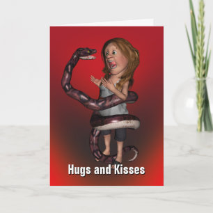 Carte Hugs et baisers Anniversaire