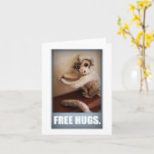 CARTE HUGS GRATUITS (Fleur jaune)