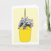 Carte Hugs Raccoon personnalisables (Devant)