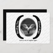 Carte HUGS VIRTUELS Custom MONO Photo Missing You card (Devant / Derrière)