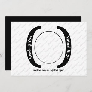 Carte HUGS VIRTUELS Custom MONO Photo Missing You card