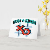 Carte Hugues Et Baisers XO (Fleur jaune)