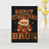 Carte Hugvyn Christmas Santa Claus Patchwork Joyeux Chri (Fleur jaune)