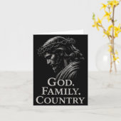 Carte Hugvyn God Family Country Jesus Christian Faith Mi (Fleur jaune)