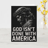 Carte Hugvyn God Isn’t Done With America Christian Faith (Fleur jaune)