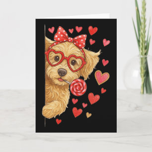 Carte Hugvyn Goldendoodle Saint-Valentin Doodle Maman Co
