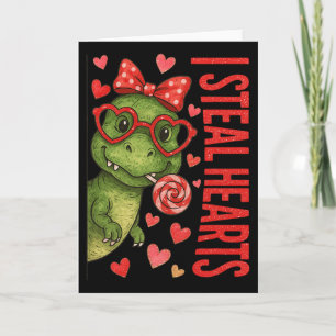 Carte Hugvyn I Steal Hearts Boys T Rex Valentine Dinosau