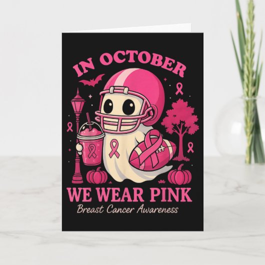 Carte Hugvyn In October We Wear Nk Ghost Halloween Breas (Devant)