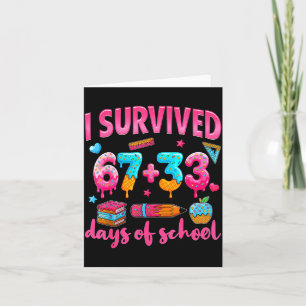 Carte Hugvyn J'ai survécu 100 jours d'école 67 glace