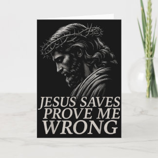 Carte Hugvyn Jésus Sauve, Prouve Moi Faux Foi Chrétienne