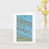 Carte Huit baguettes - Rider Waite Smith tarot (Fleur jaune)