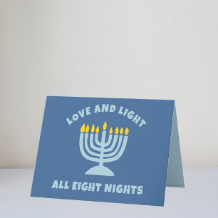 Carte Huit nuits juives "Amour et Lumière" d'Hanoukka