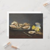 Carte Huîtres (par Edouard Manet) (Devant/Arrière en situation)