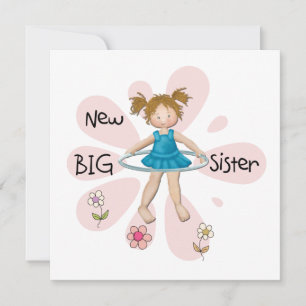 Carte Hula Hoop Nouvelle grande soeur