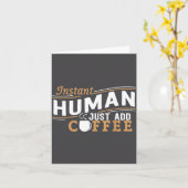 Carte Humain instantané, il suffit d'ajouter du café, ci (Fleur jaune)