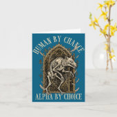 Carte Human By Chance Alpha By Choice Alpha Wolf Meme Da (Fleur jaune)