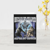 Carte Human By Chance Alpha By Choice Cool Funny Alpha W (Fleur jaune)