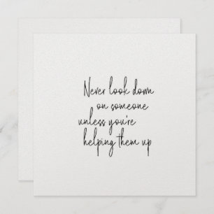 Carte HUMANITÉ 5,25 x 5,25