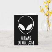 Carte Humans Dont Exist  (Fleur jaune)
