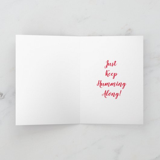 Carte Humming Bird Card pour toutes les occasions. (Intérieur)