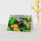 Carte Humming Bird Happy Mother's Day Card (Fleur jaune)