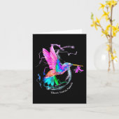 Carte Hummingbird (Fleur jaune)